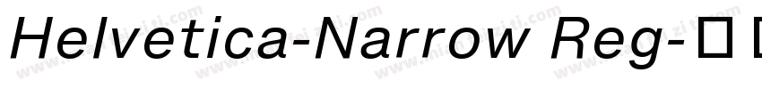 Helvetica-Narrow Reg字体转换